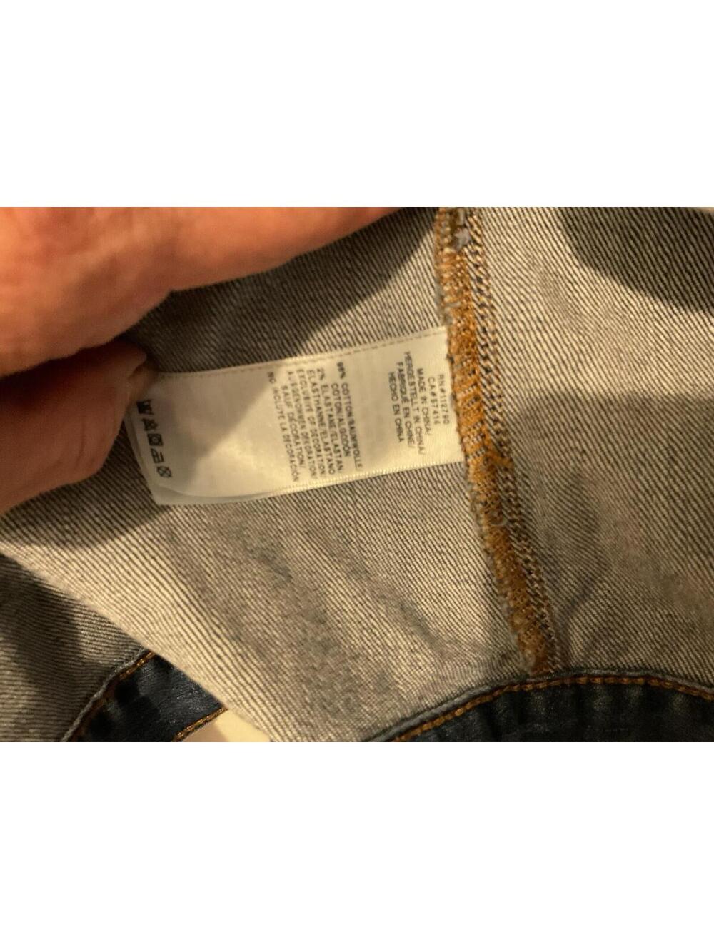 True Religion Washed Blue Oversized Denim Jacket - Picture 9 of 10